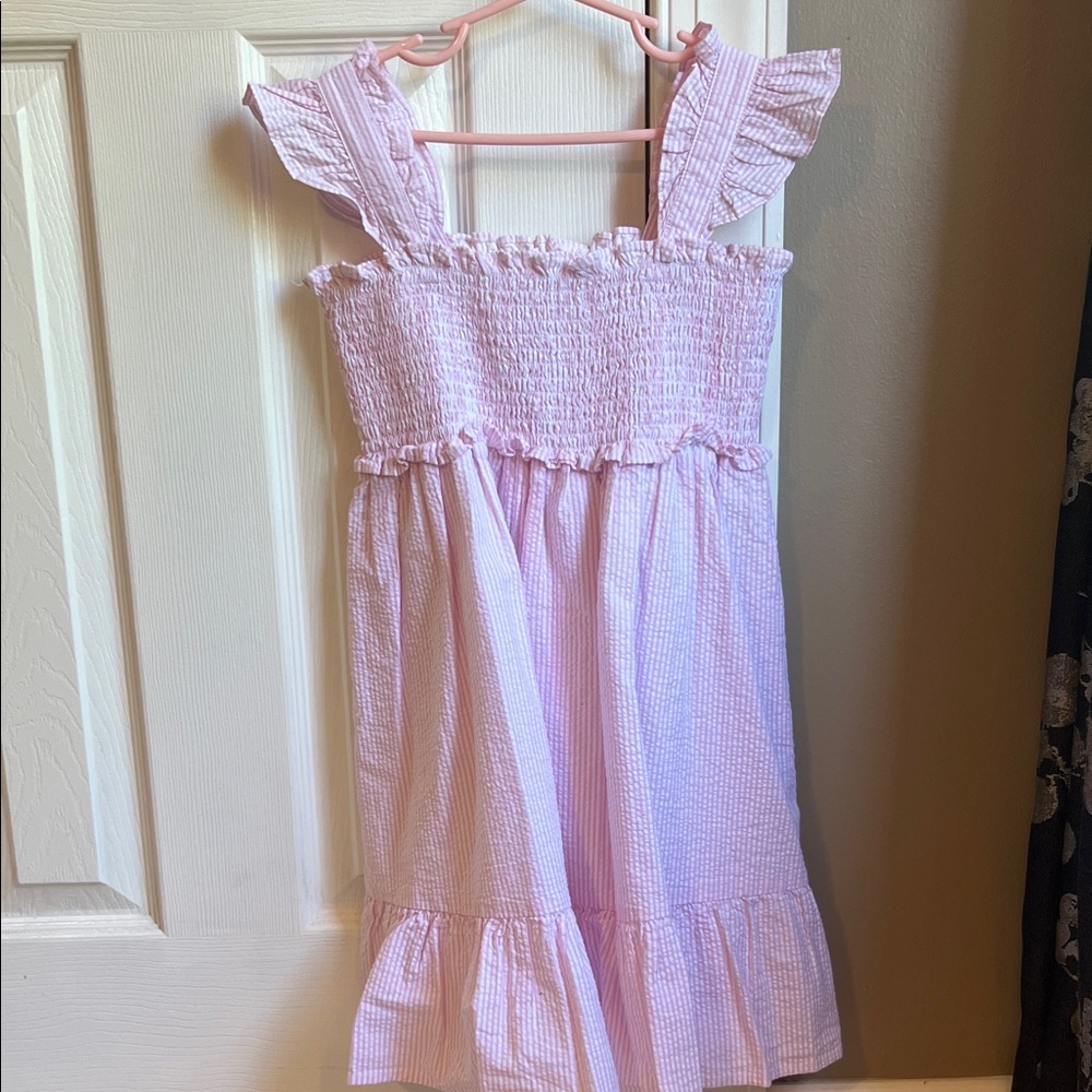 Janie and Jack Light Pink Smocked Dress